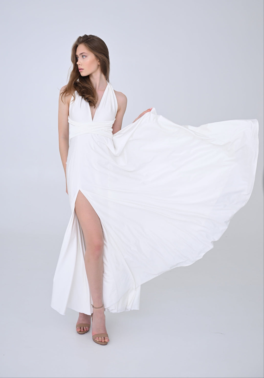 Ivory MULTI long dress