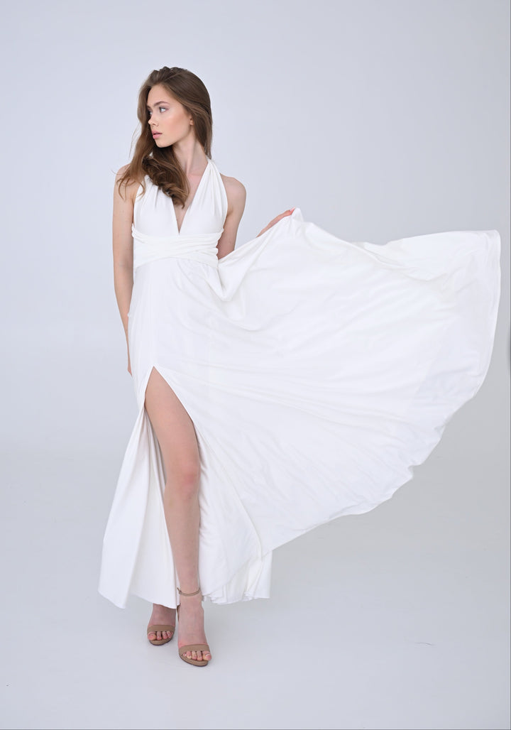 Ivory MULTI long dress