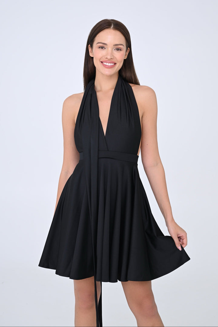 Black MULTI short dress