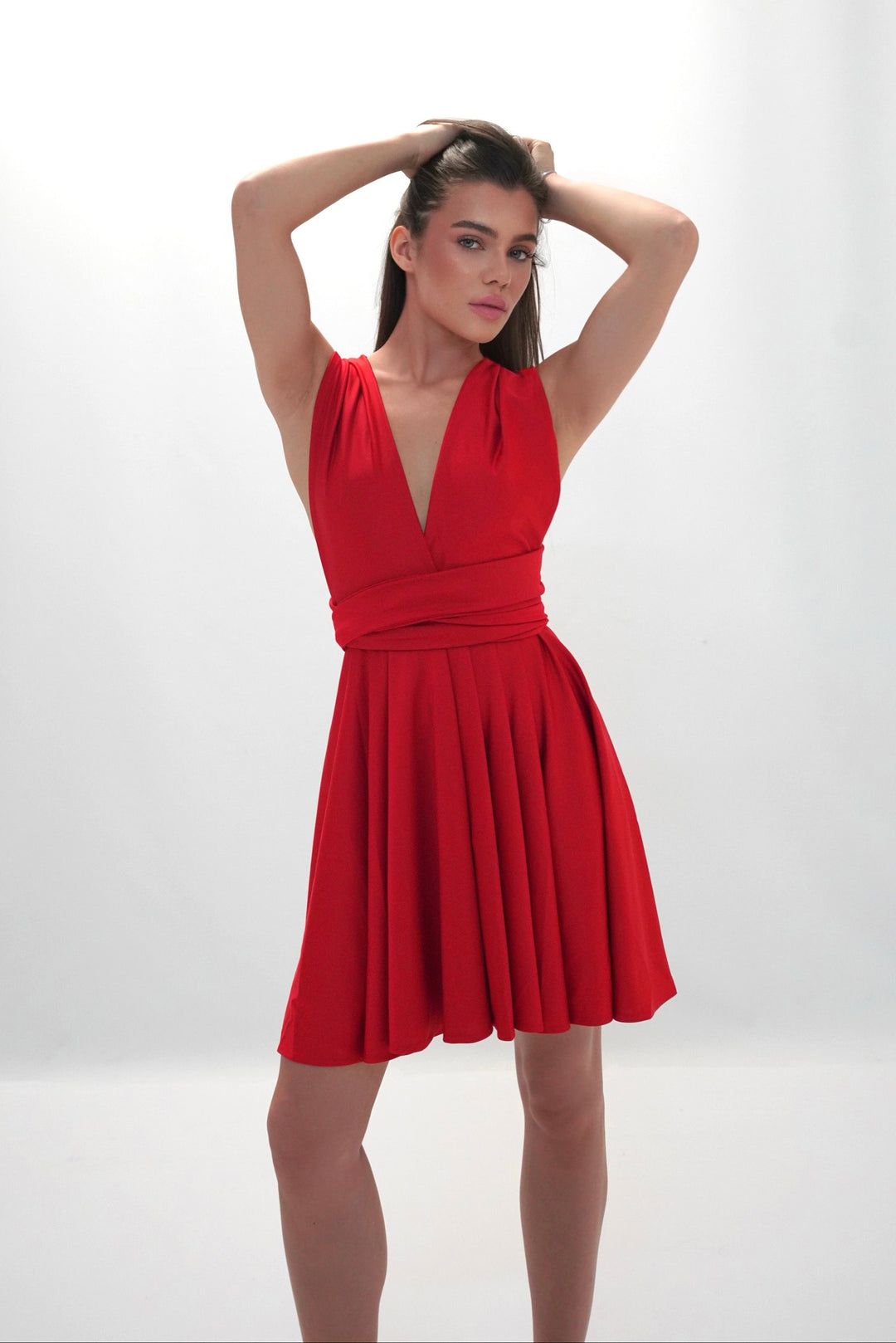 Red MULTI short dress