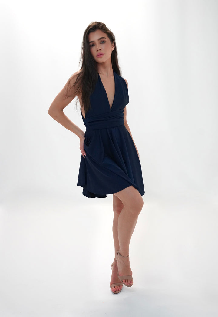 Navy MULTI short dress