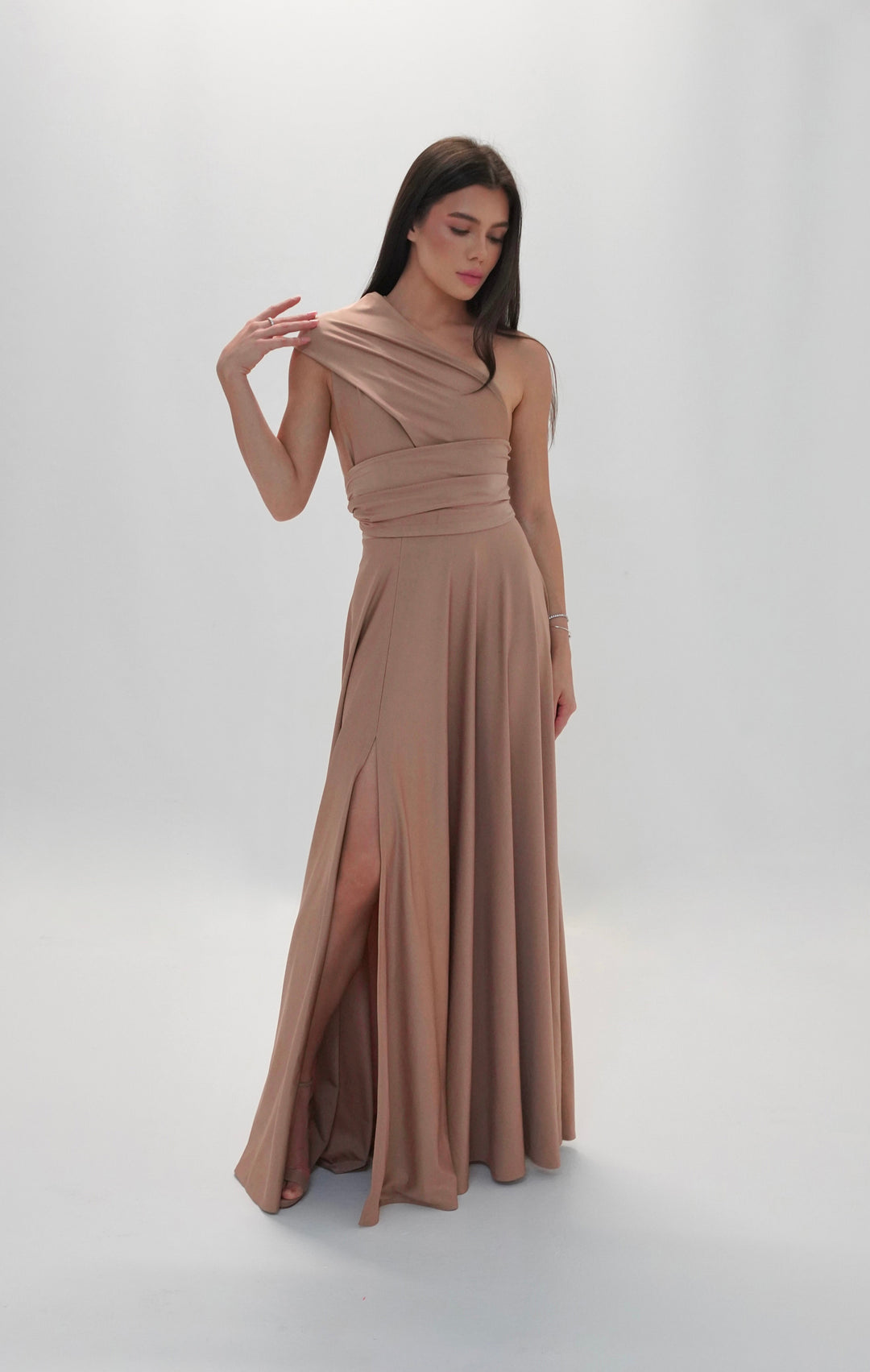 Beige MULTI long dress