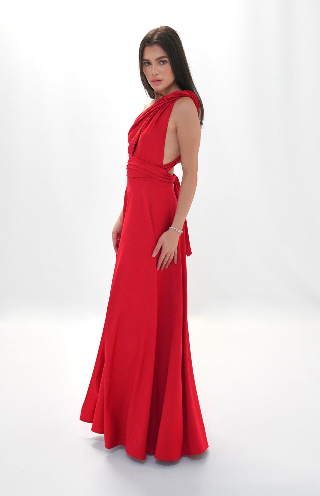 Red MULTI long dress
