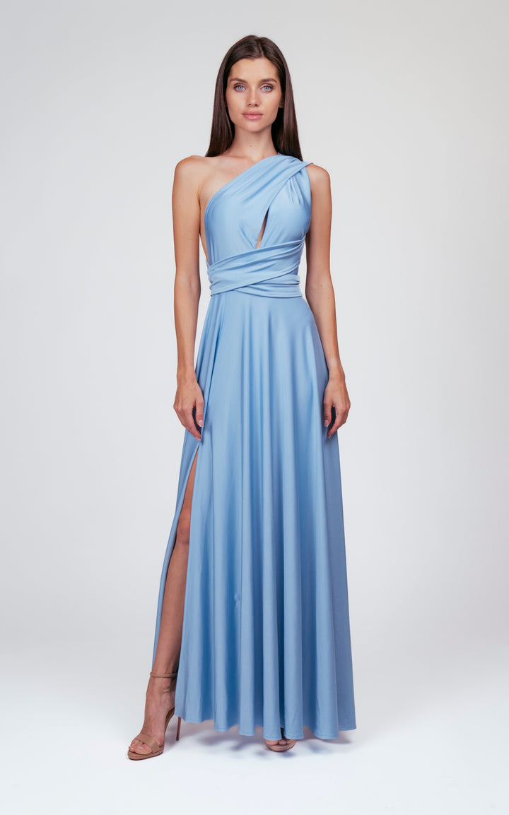 Sky blue MULTI long dress