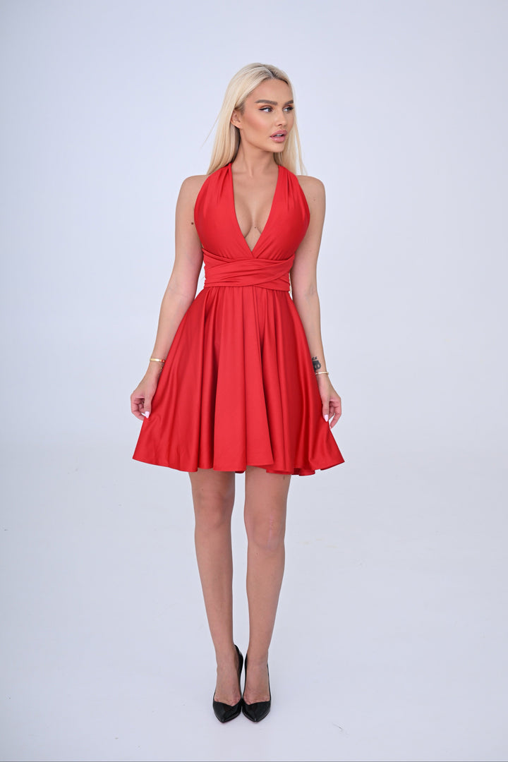Red MULTI short dress
