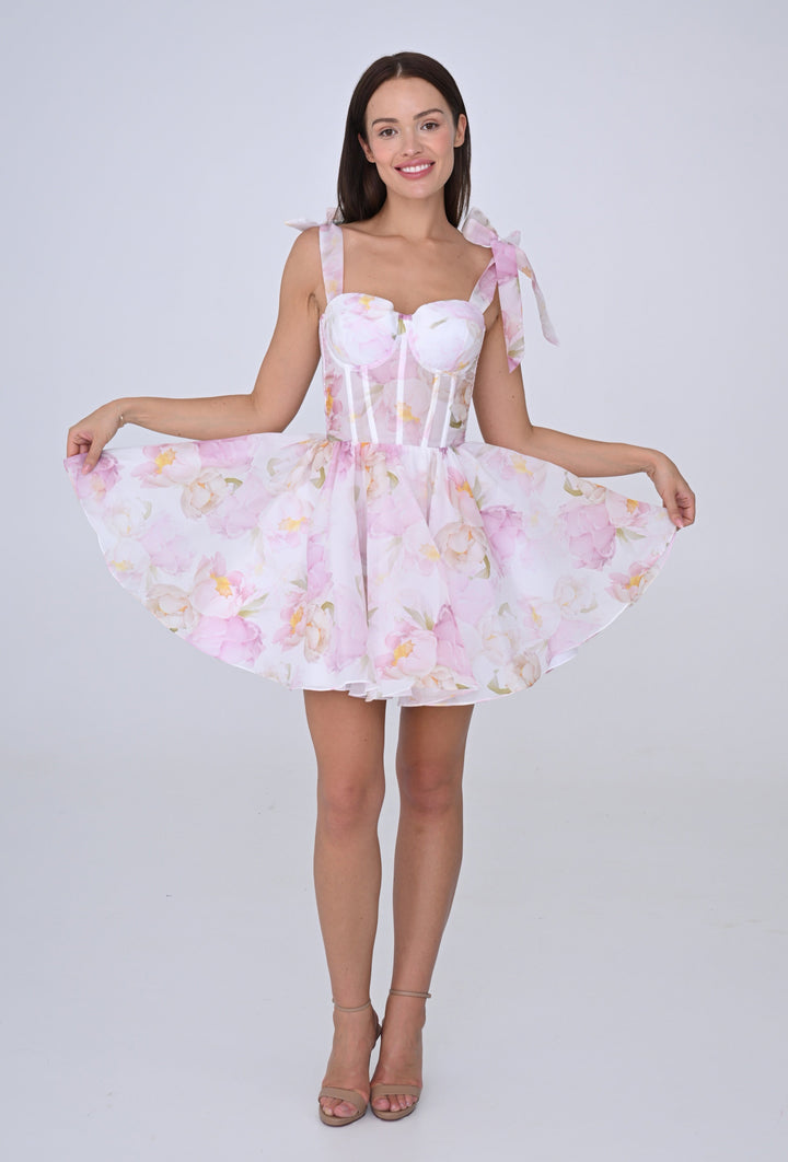 Rose floral CORSET dress
