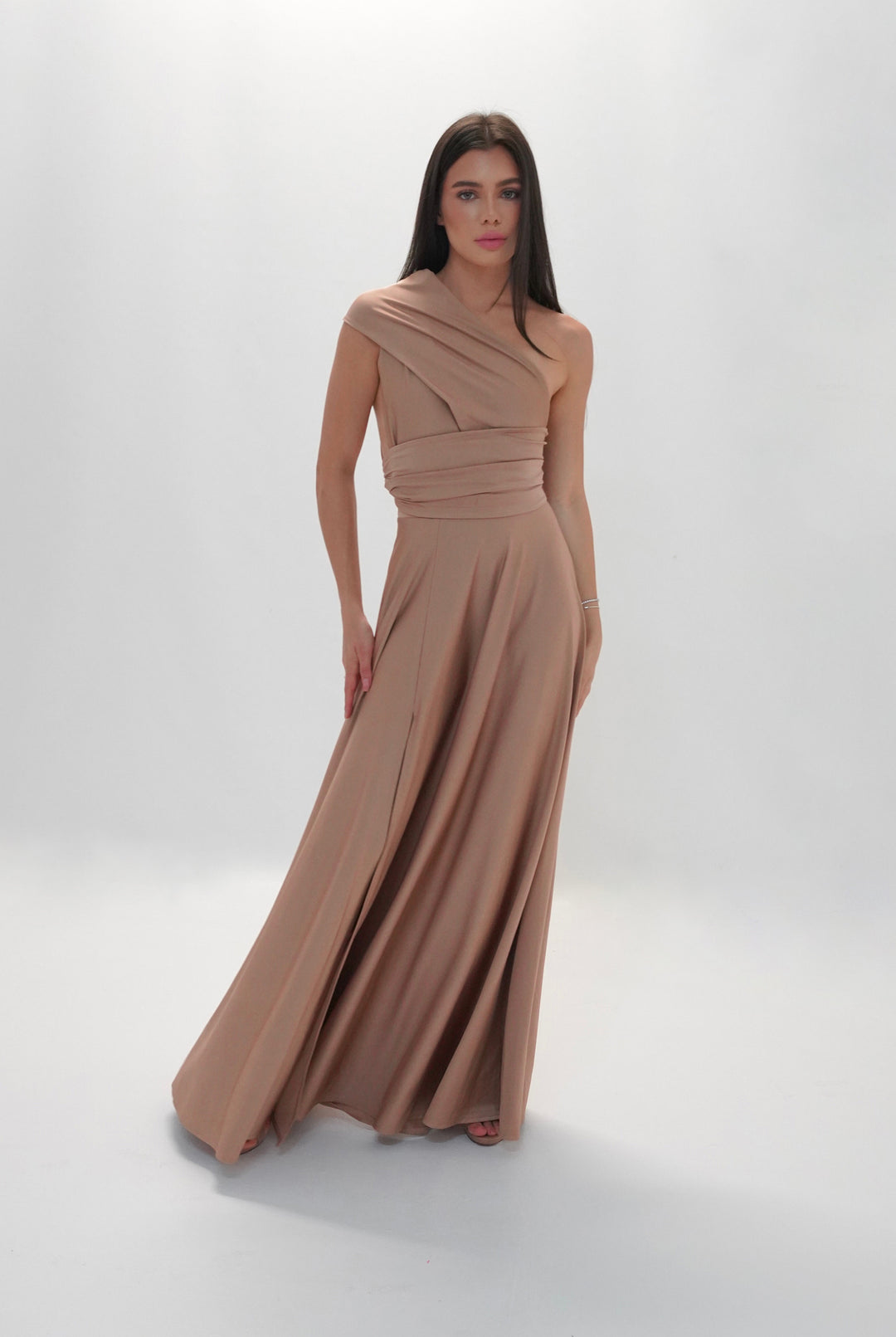 Beige MULTI long dress