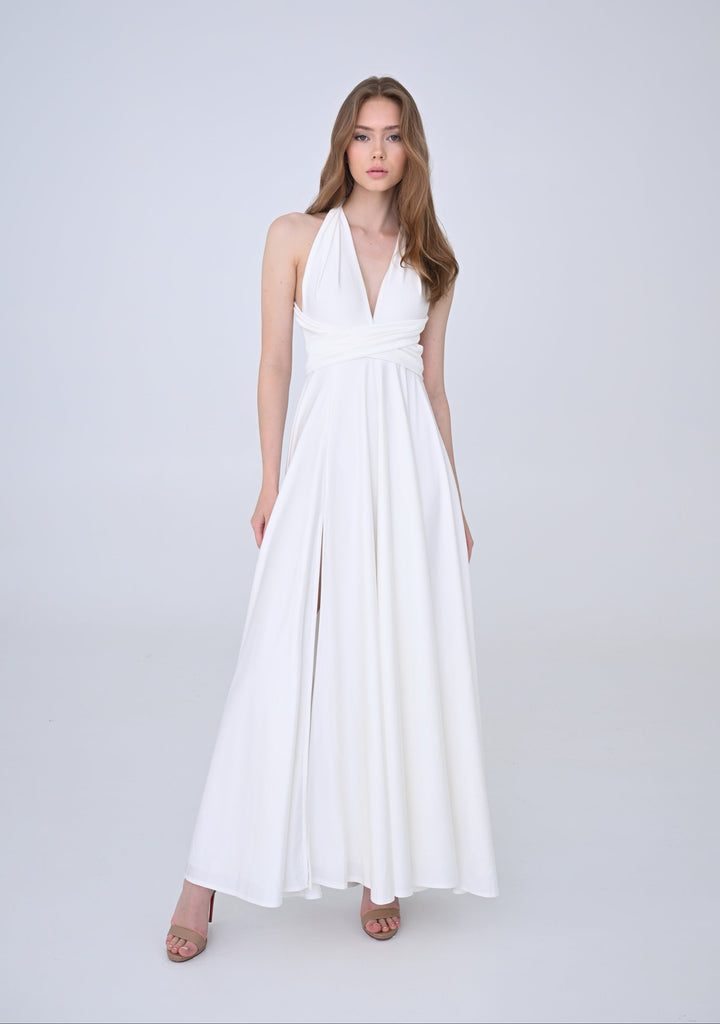 Ivory MULTI long dress