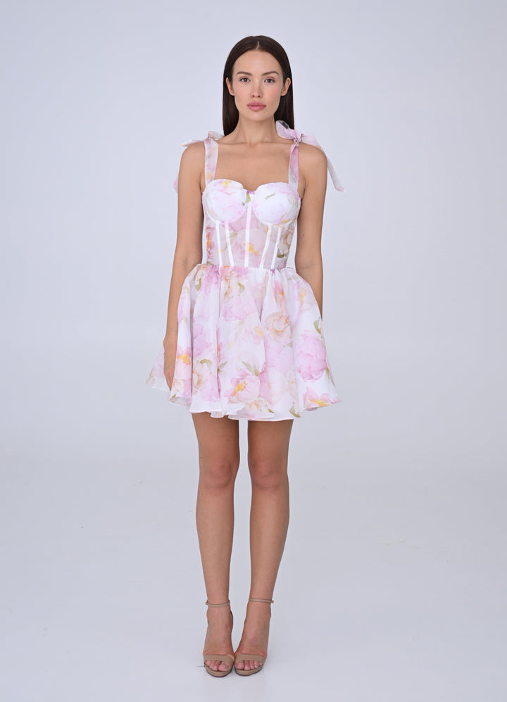 Rose floral CORSET dress