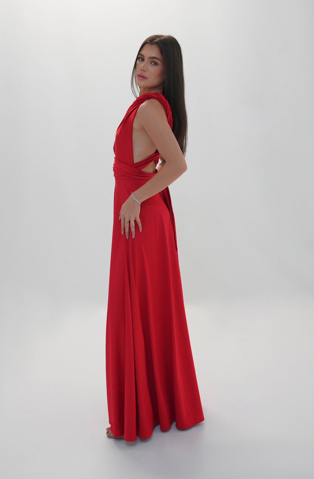 Red MULTI long dress