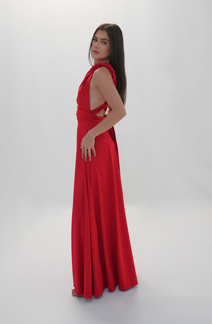 Red MULTI long dress