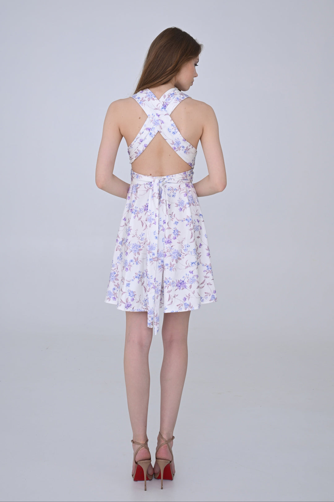 Floral lilac MULTI short dress