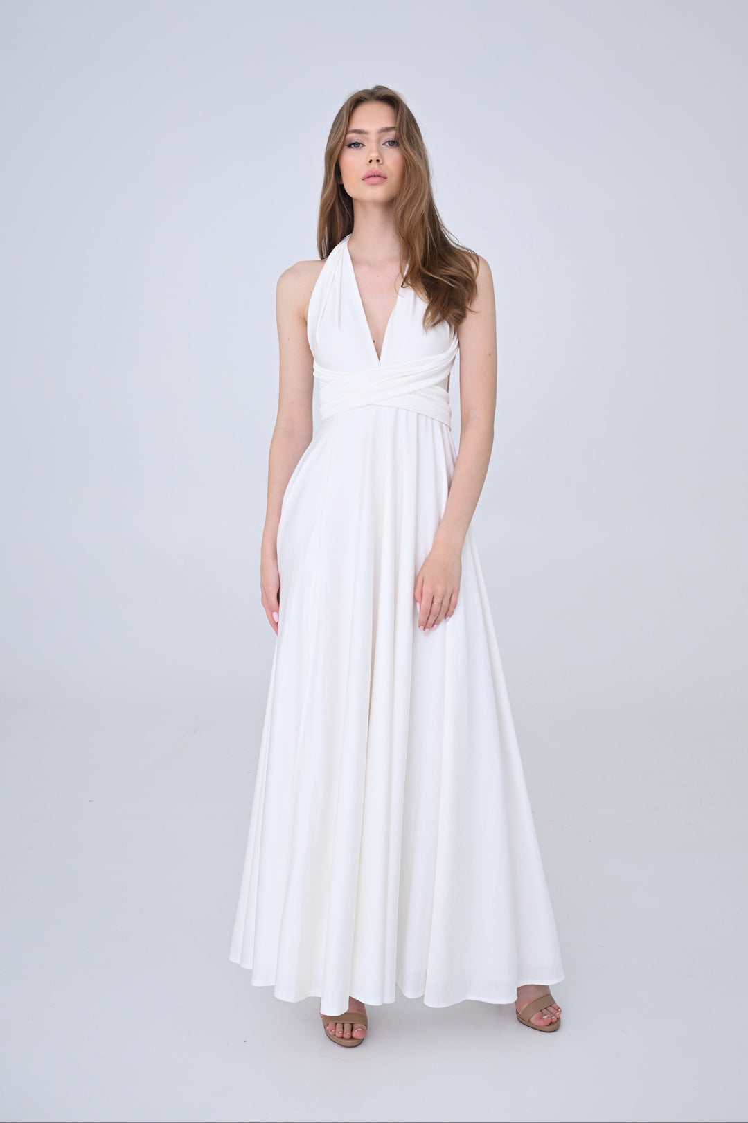 Ivory MULTI long dress