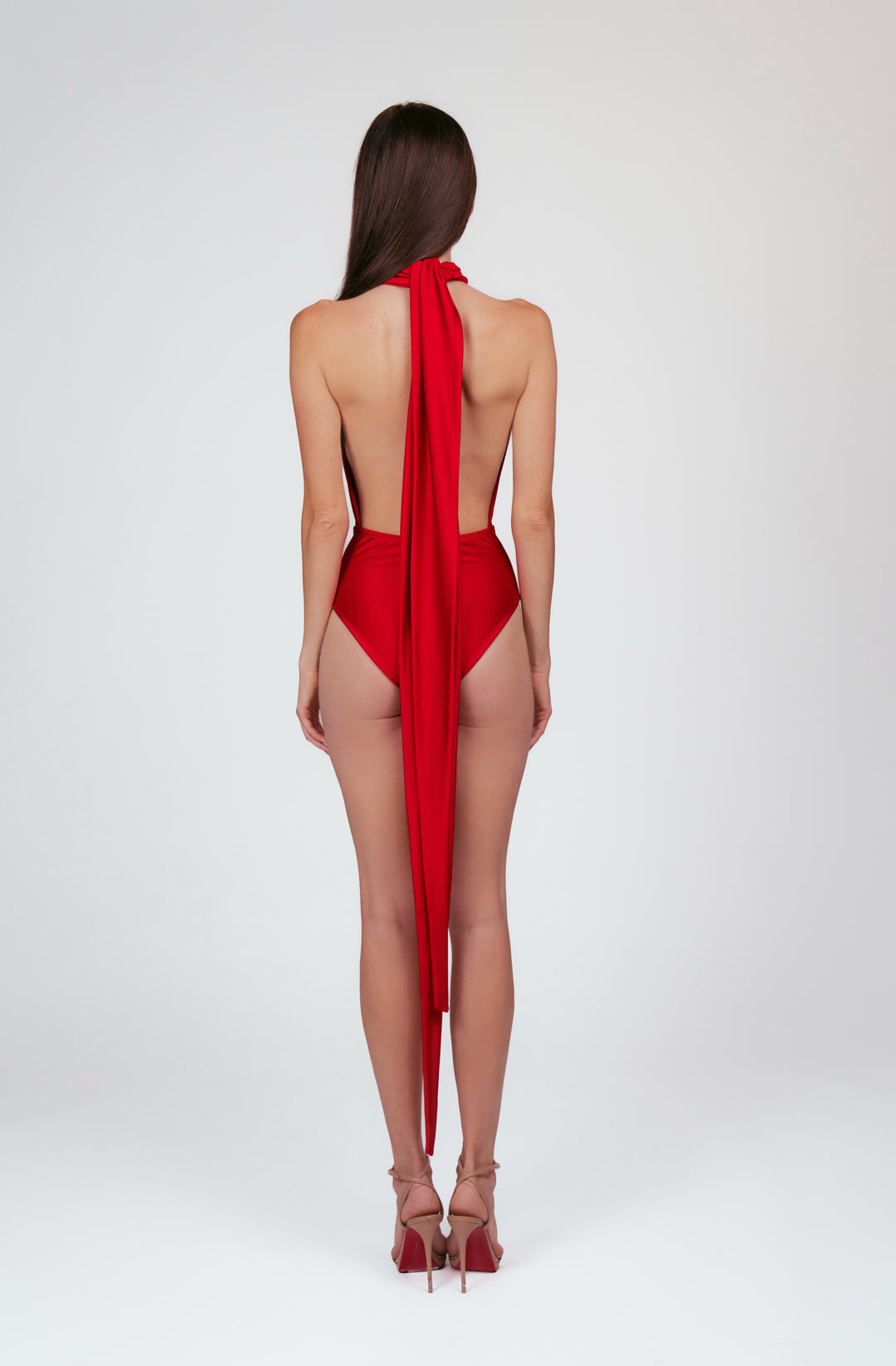 Red multiway swimsuit