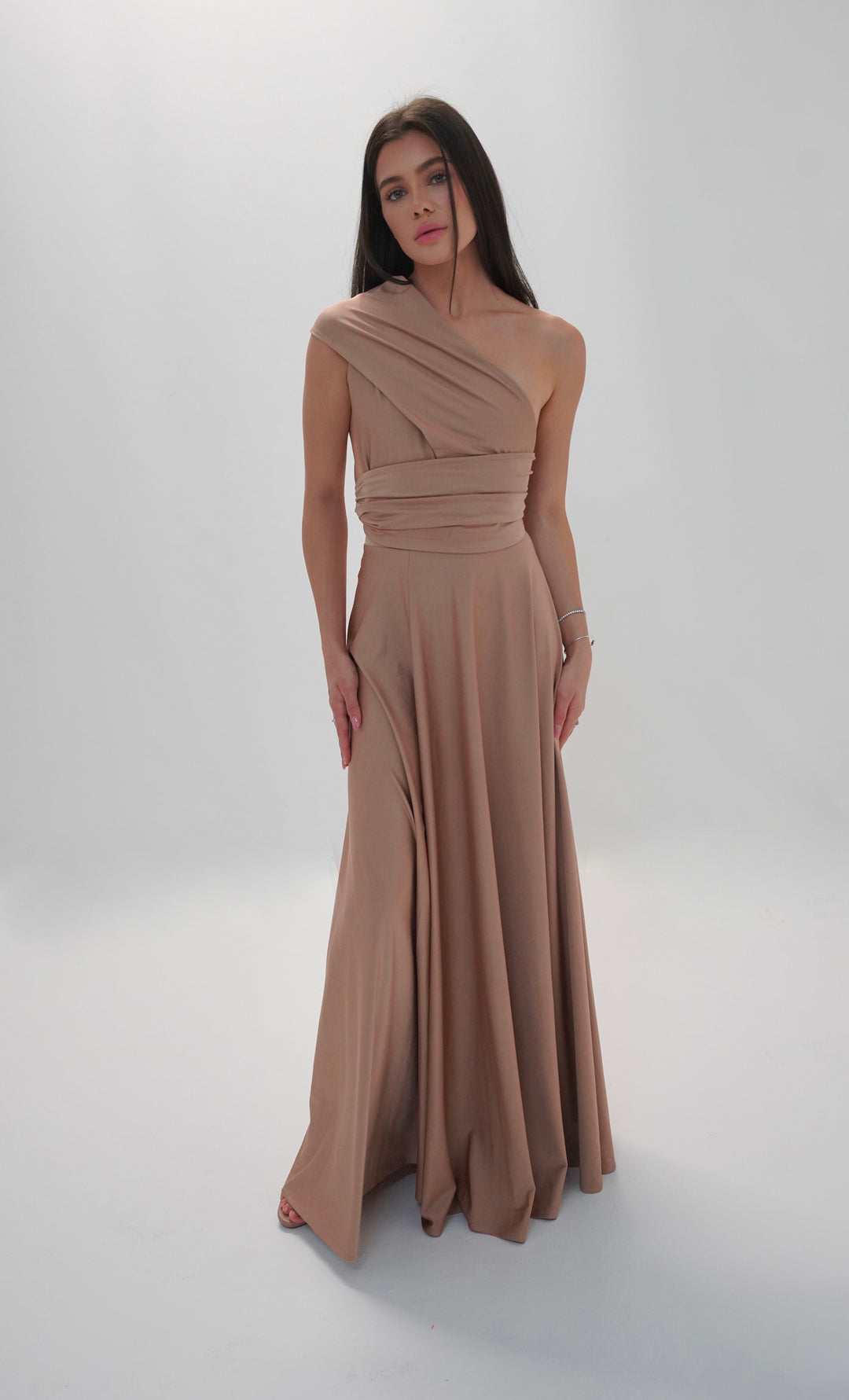 Beige MULTI long dress