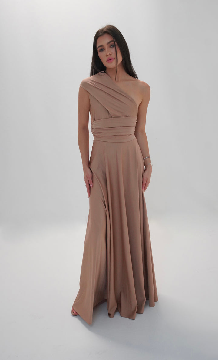 Beige MULTI long dress