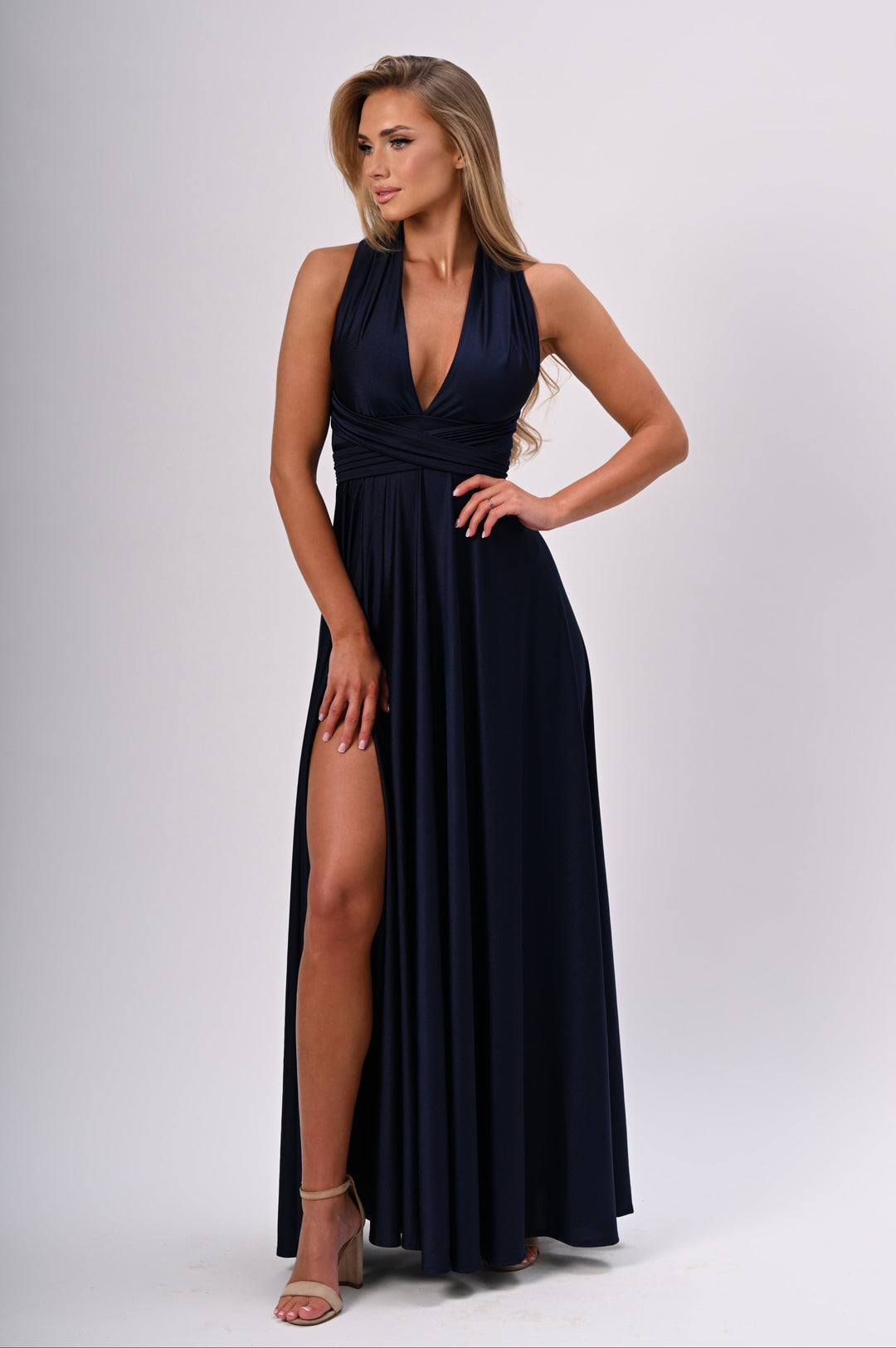 Navy MULTI long dress