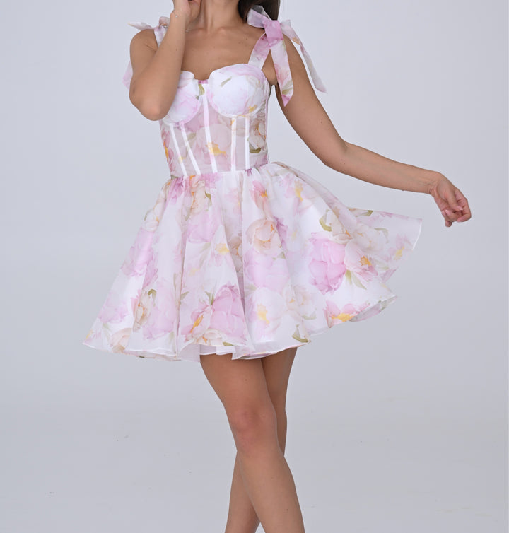 Rose floral CORSET dress