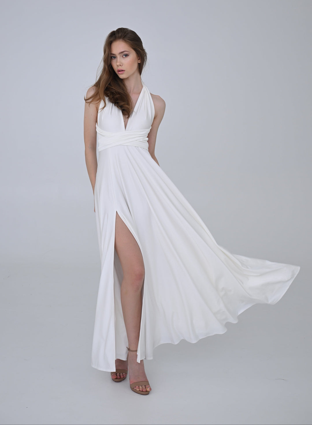 Ivory MULTI long dress