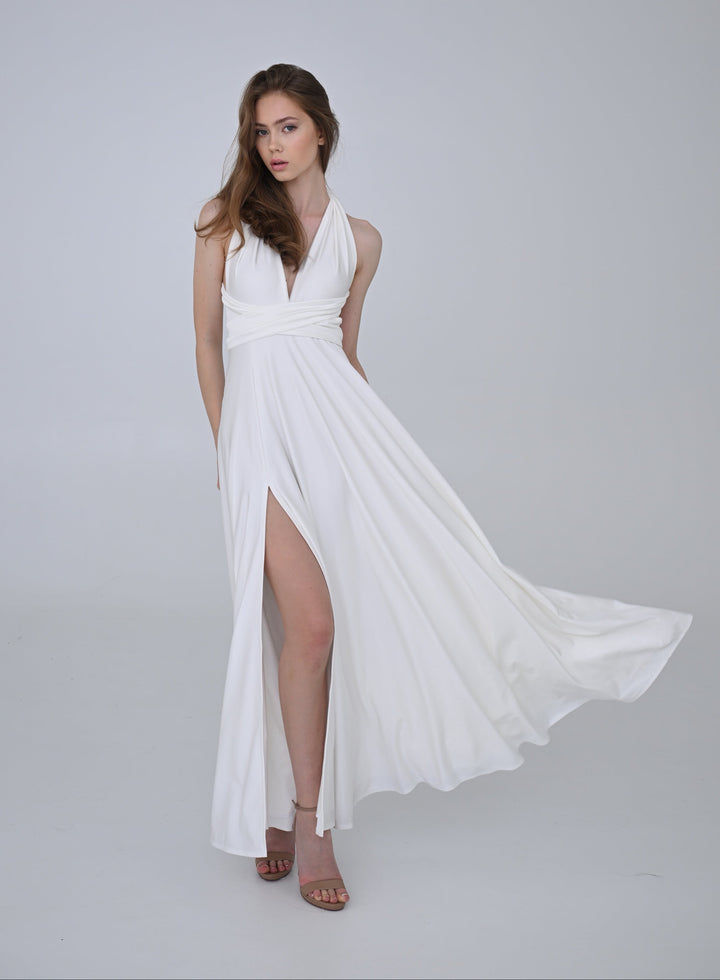Ivory MULTI long dress