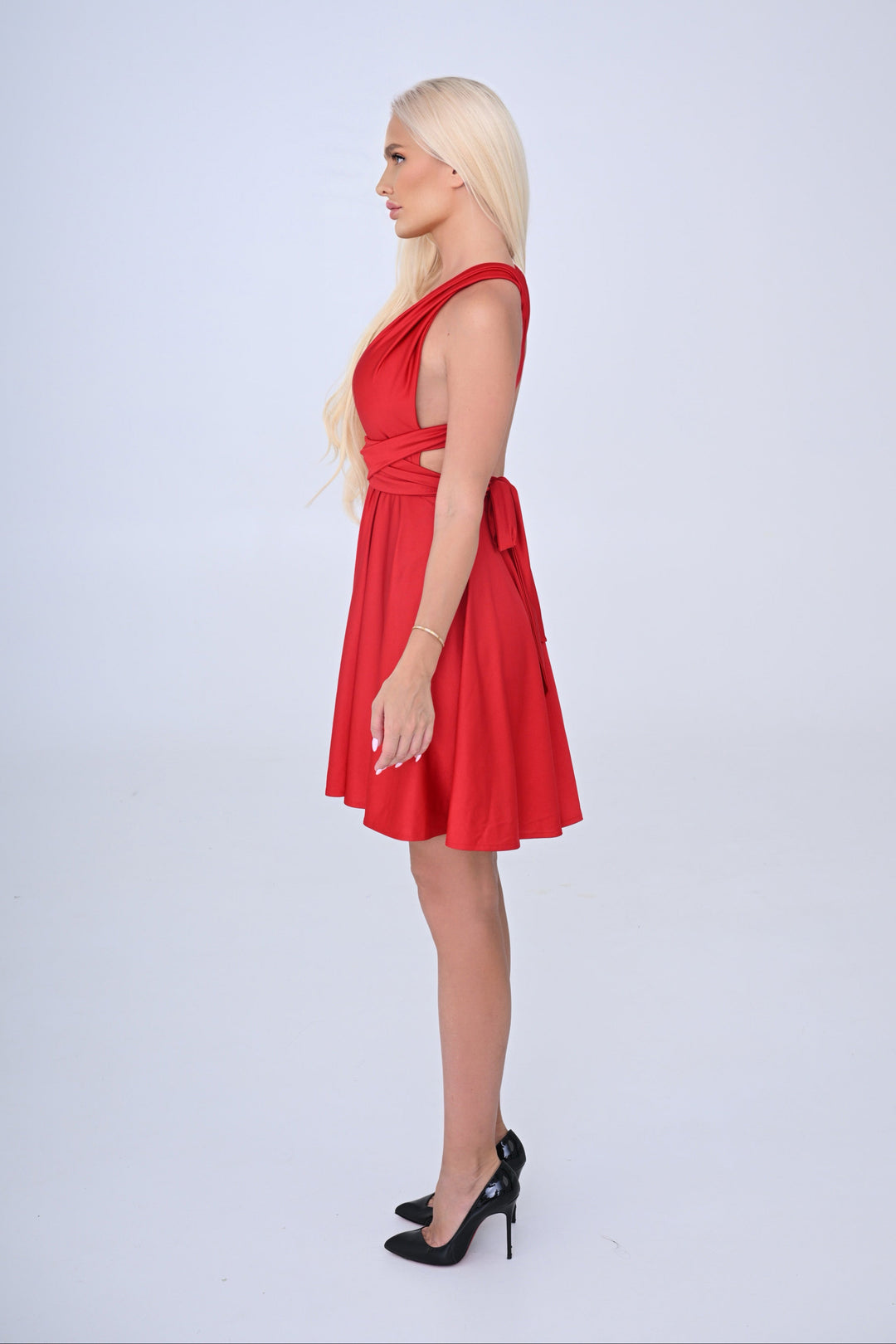 Red MULTI short dress
