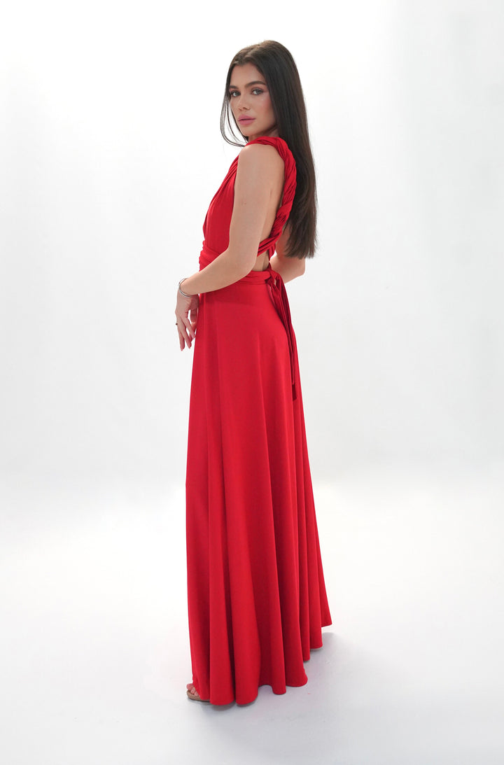 Red MULTI long dress