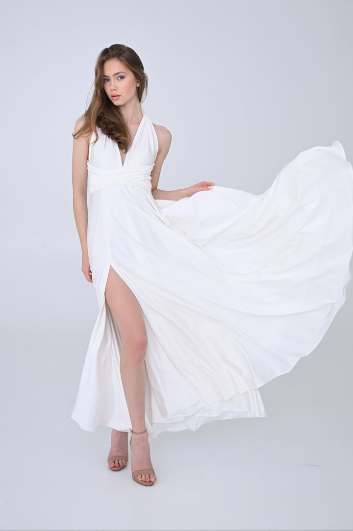 Ivory MULTI long dress