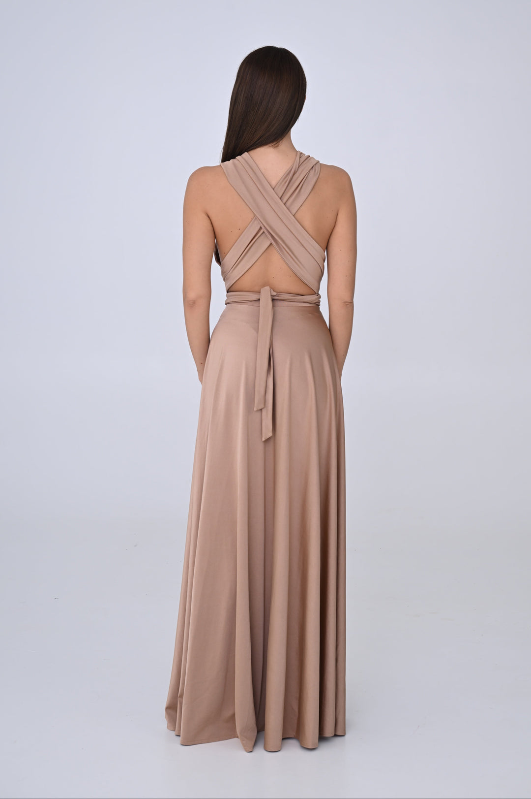 Beige MULTI long dress