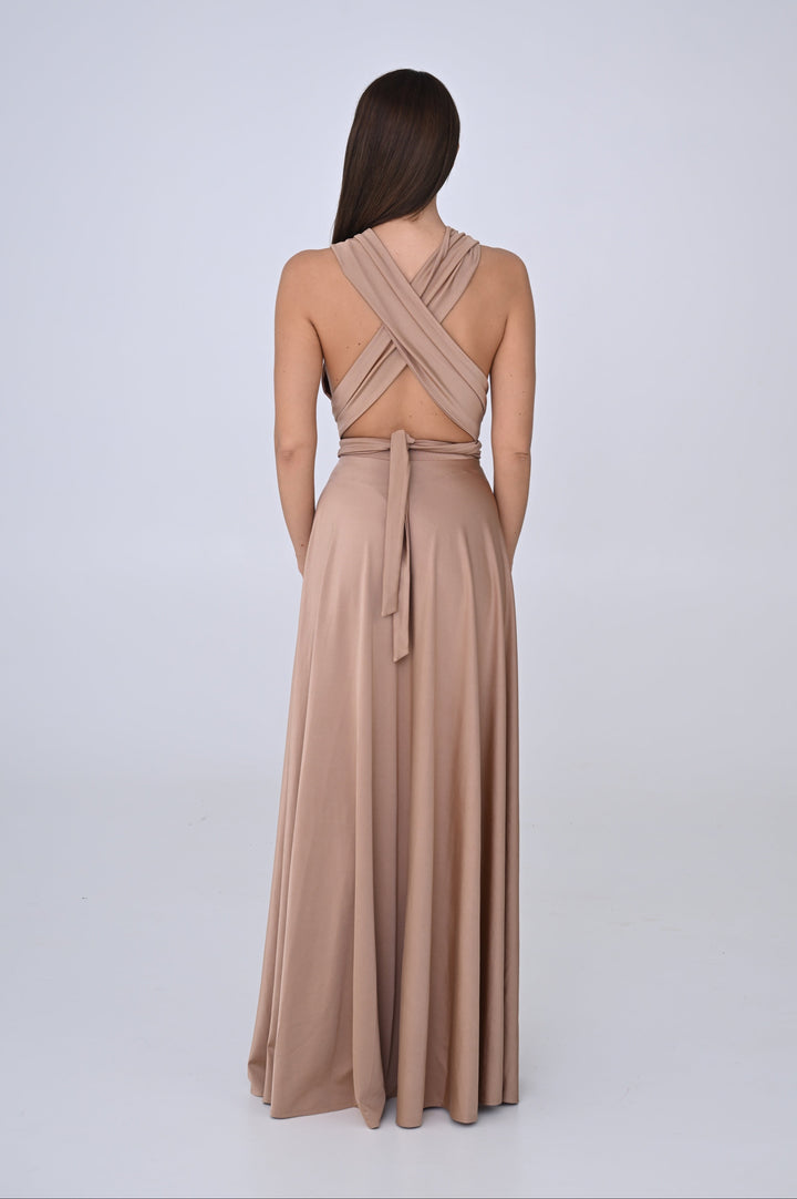 Beige MULTI long dress