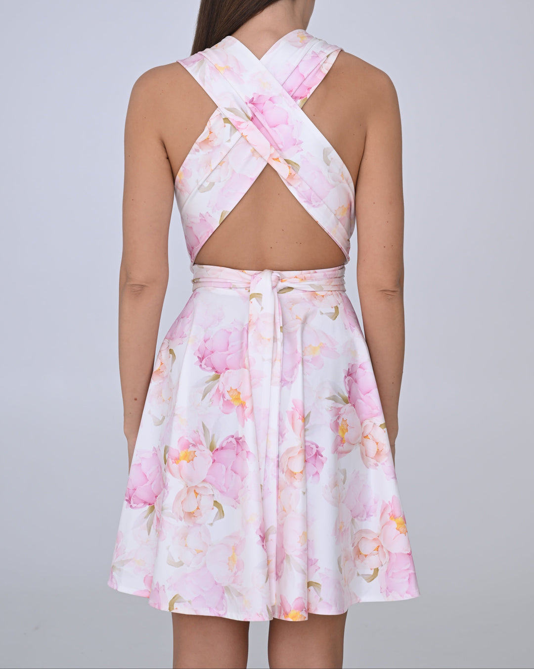Floral rose MULTI short dress