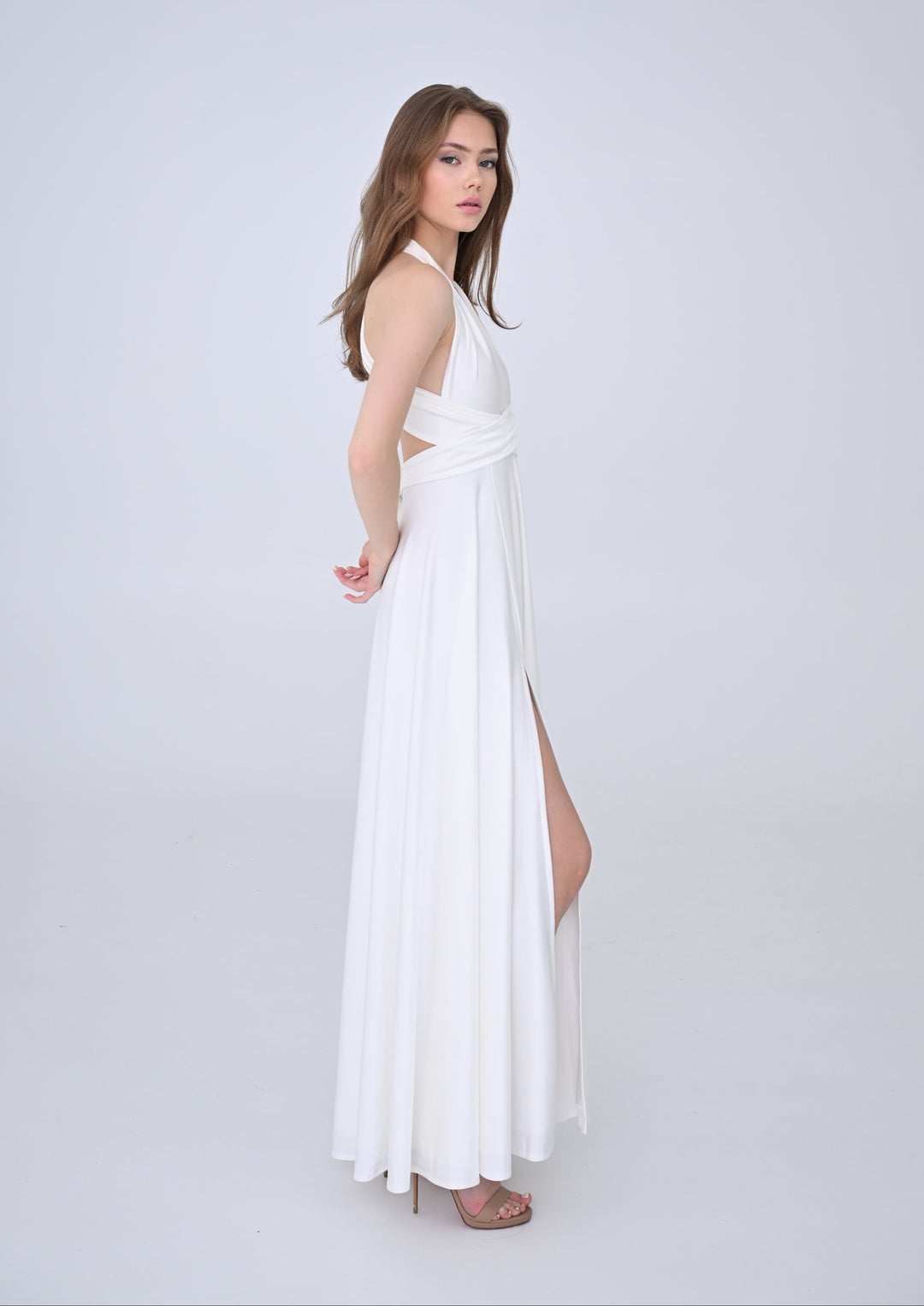 Ivory MULTI long dress