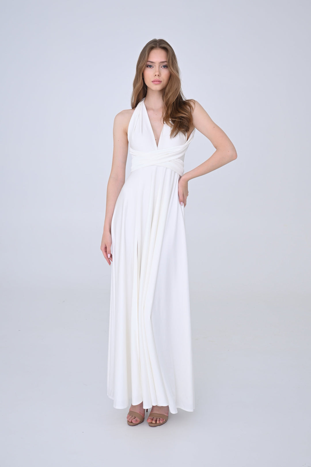 Ivory MULTI long dress