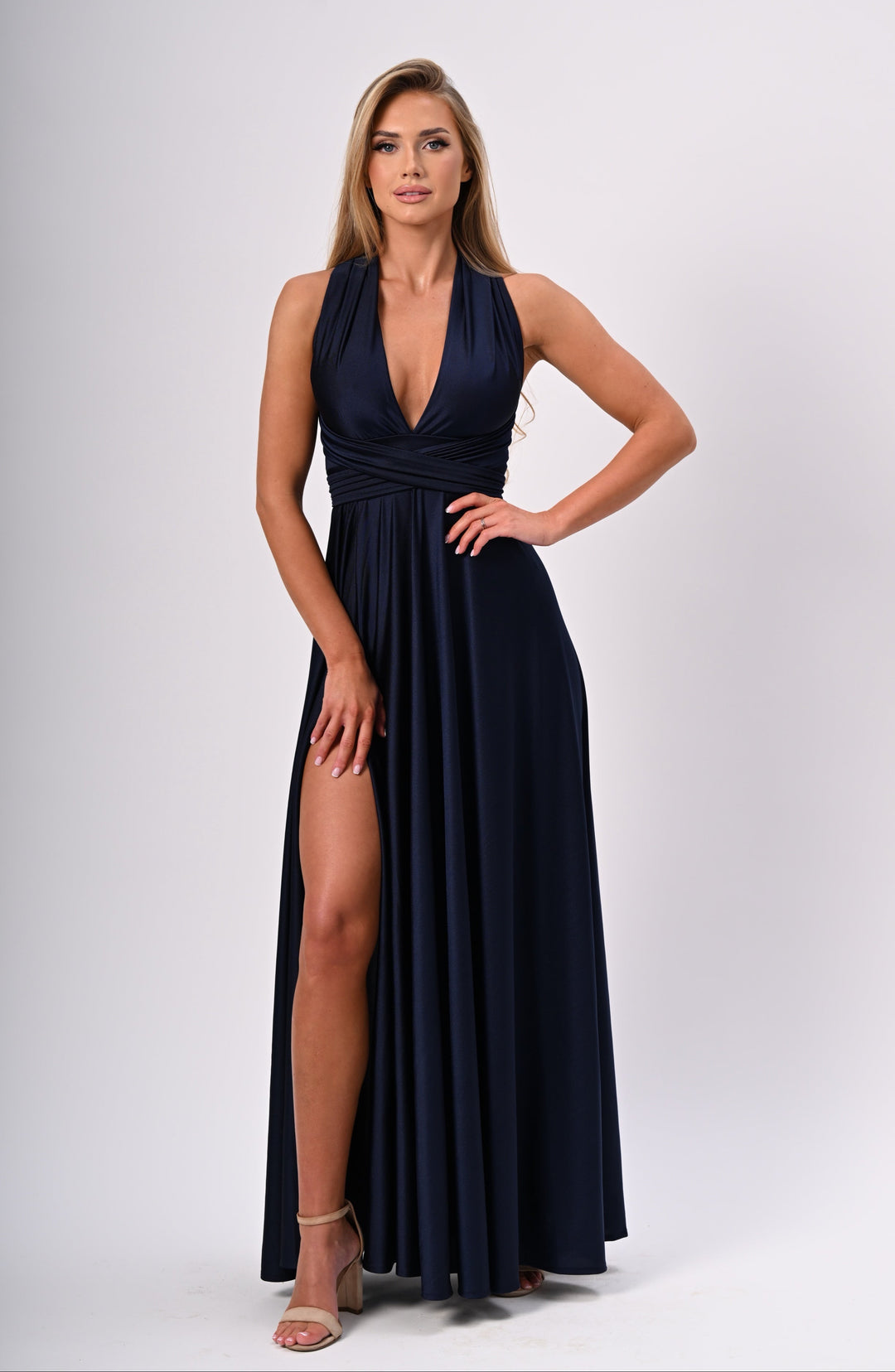 Navy MULTI long dress