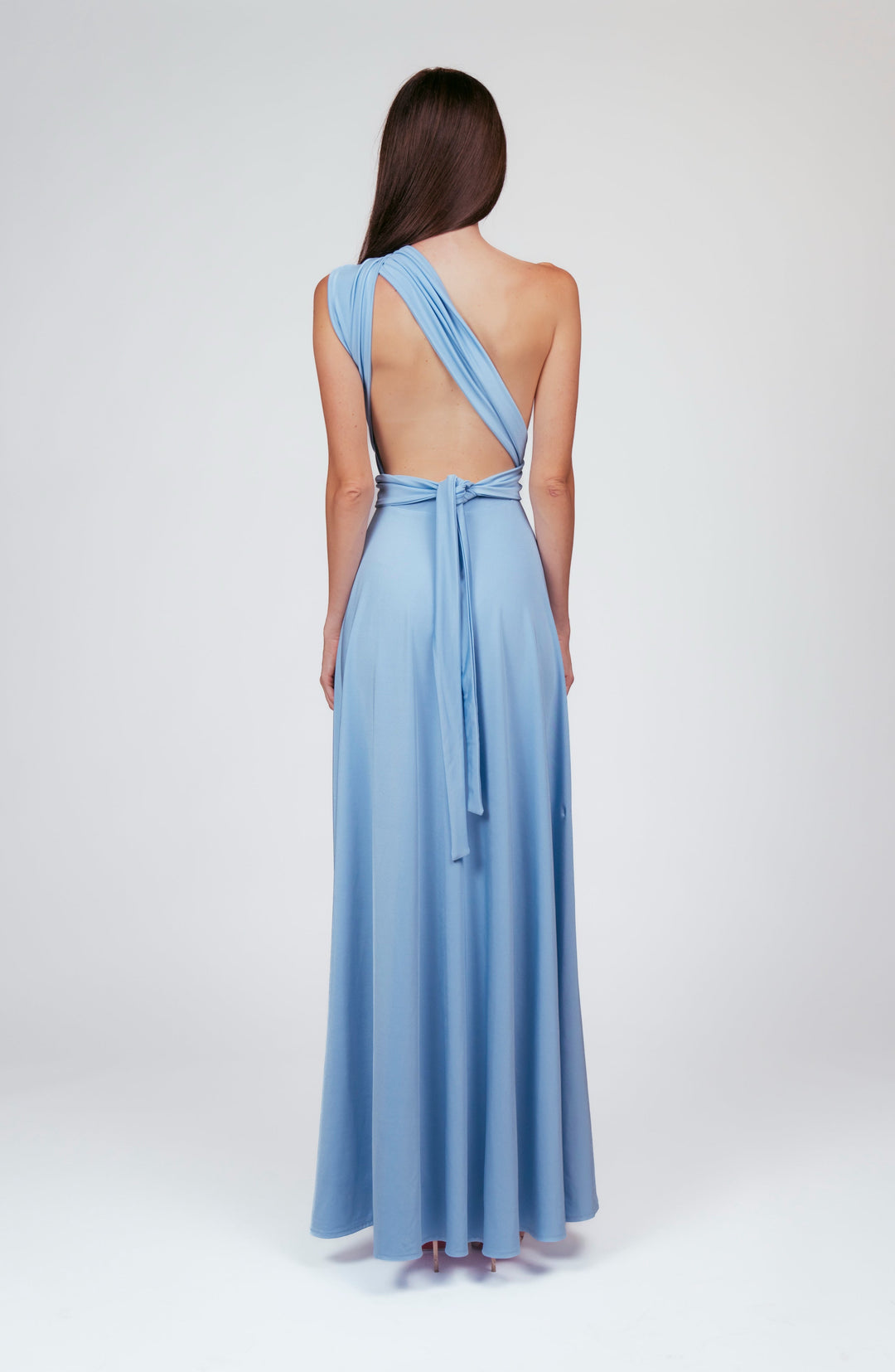 Sky blue MULTI long dress