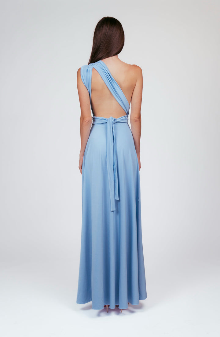 Sky blue MULTI long dress