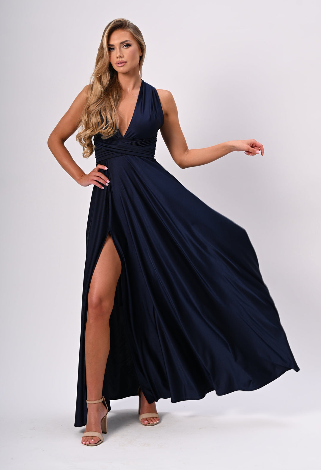 Navy MULTI long dress