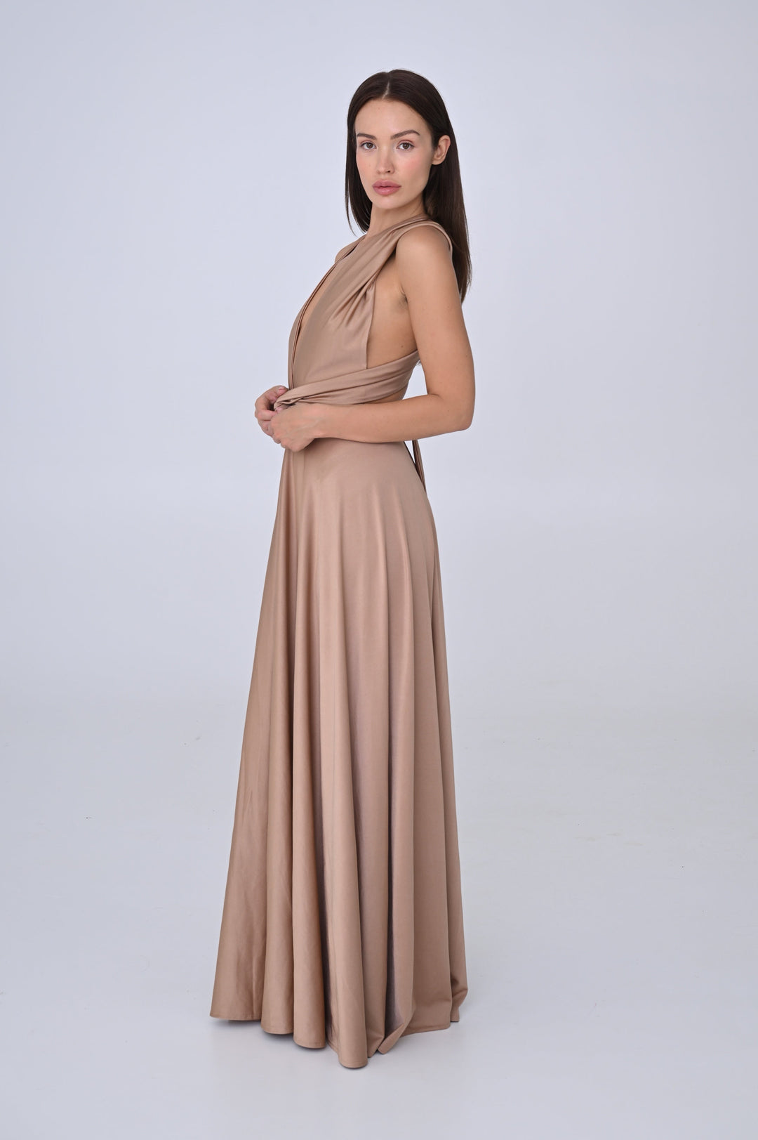 Beige MULTI long dress